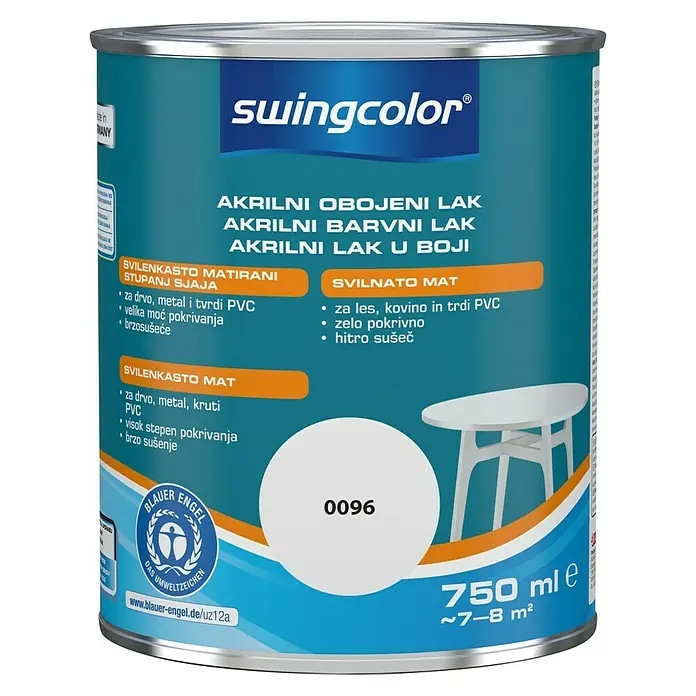Mix akrilni lak u boji 'Basis 1 ili 4' 750 ml swingcolor - Akcija u trgovini Bauhaus