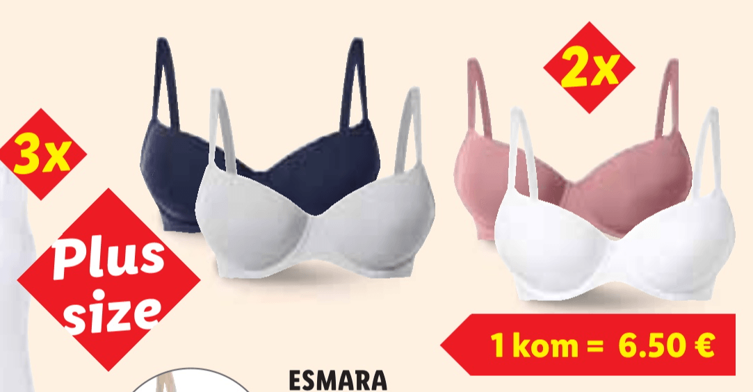 Esmara Grudnjaci 2 komada u setu - Akcija u trgovini Lidl