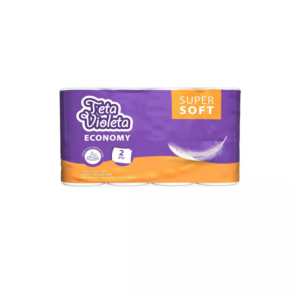 Papirnati ručnici Violeta Economy 4 role, 2 sloja - Akcija u trgovini KTC