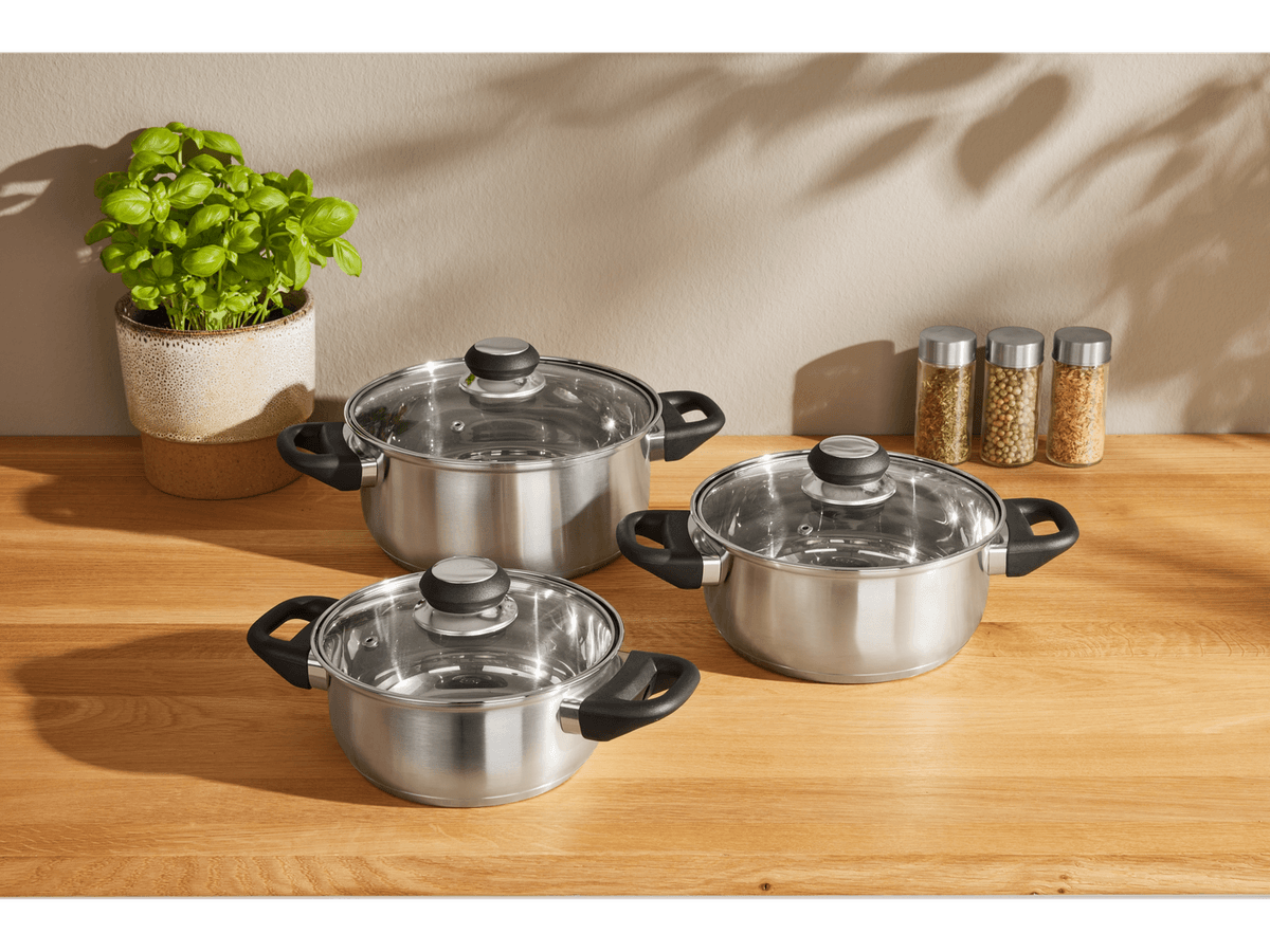 SilverCrest Set lonaca 3 komada u setu Akcija u trgovini Lidl