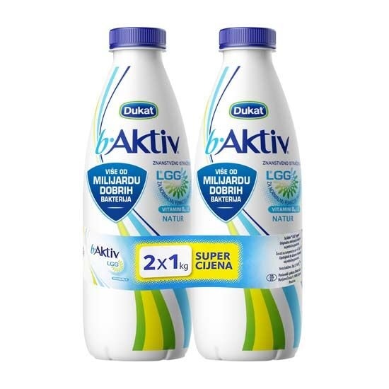 Dukat B Aktiv LGG 2x 1 kg - Akcija u trgovini Plodine