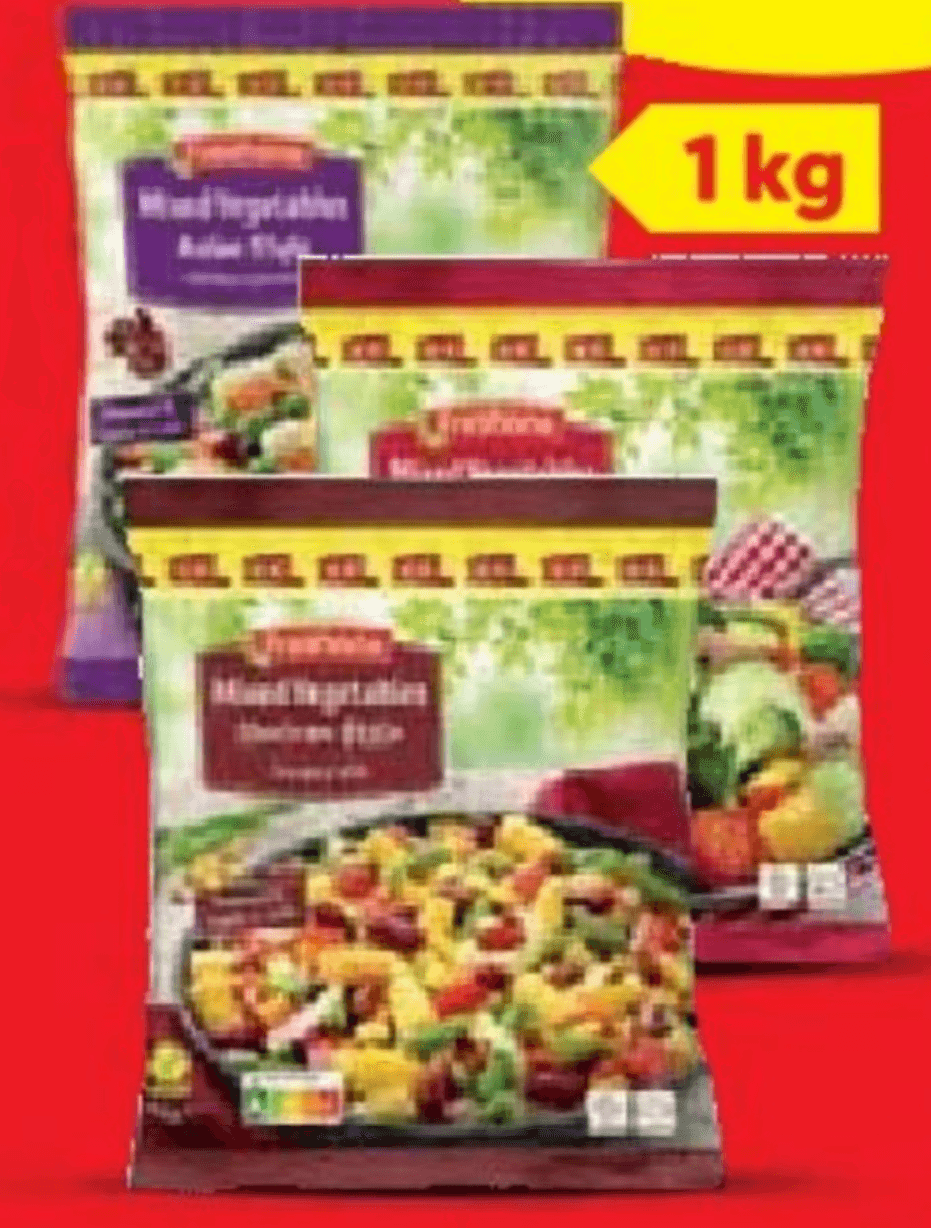 Freshona Smrznuto povrće za tavu XXL 1 kg - Akcija u trgovini Lidl