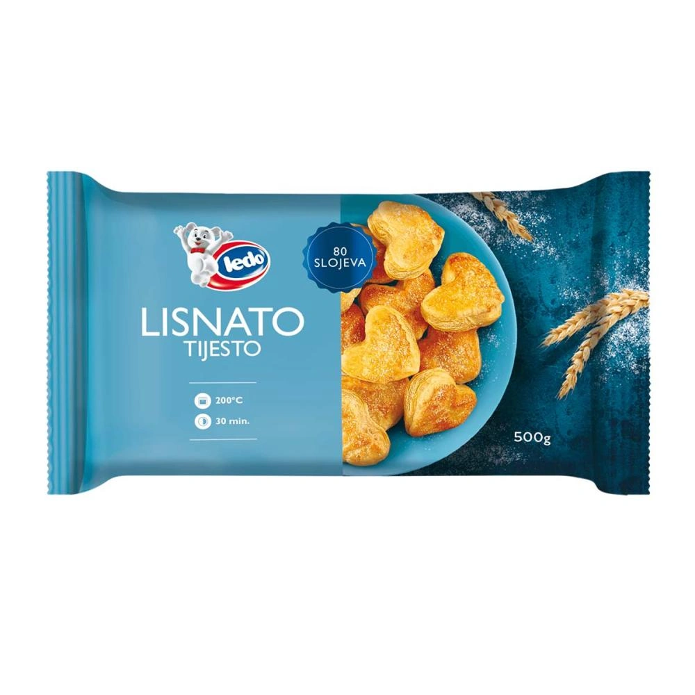 Lisnato tijesto Ledo zamrznuto 500 g Akcija u trgovini Boso