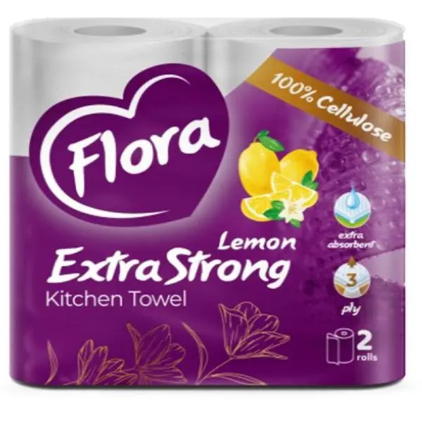 Papirnati ručnici Flora Extra Strong Lemon 2/1 Akcija u trgovini KTC