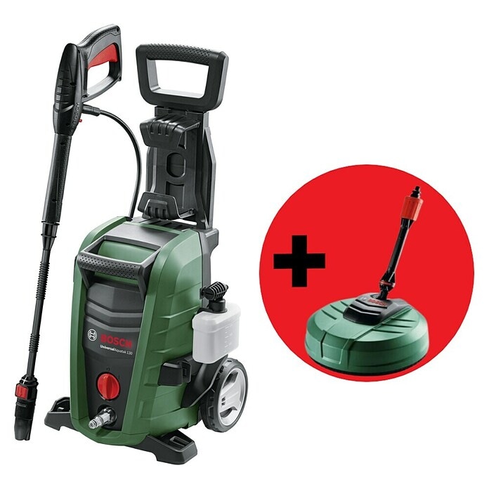 Visokotlačni čistač 'Universal-Aquatak 130' + četka 'AquaSurf 250' Bosch - Akcija u trgovini Bauhaus