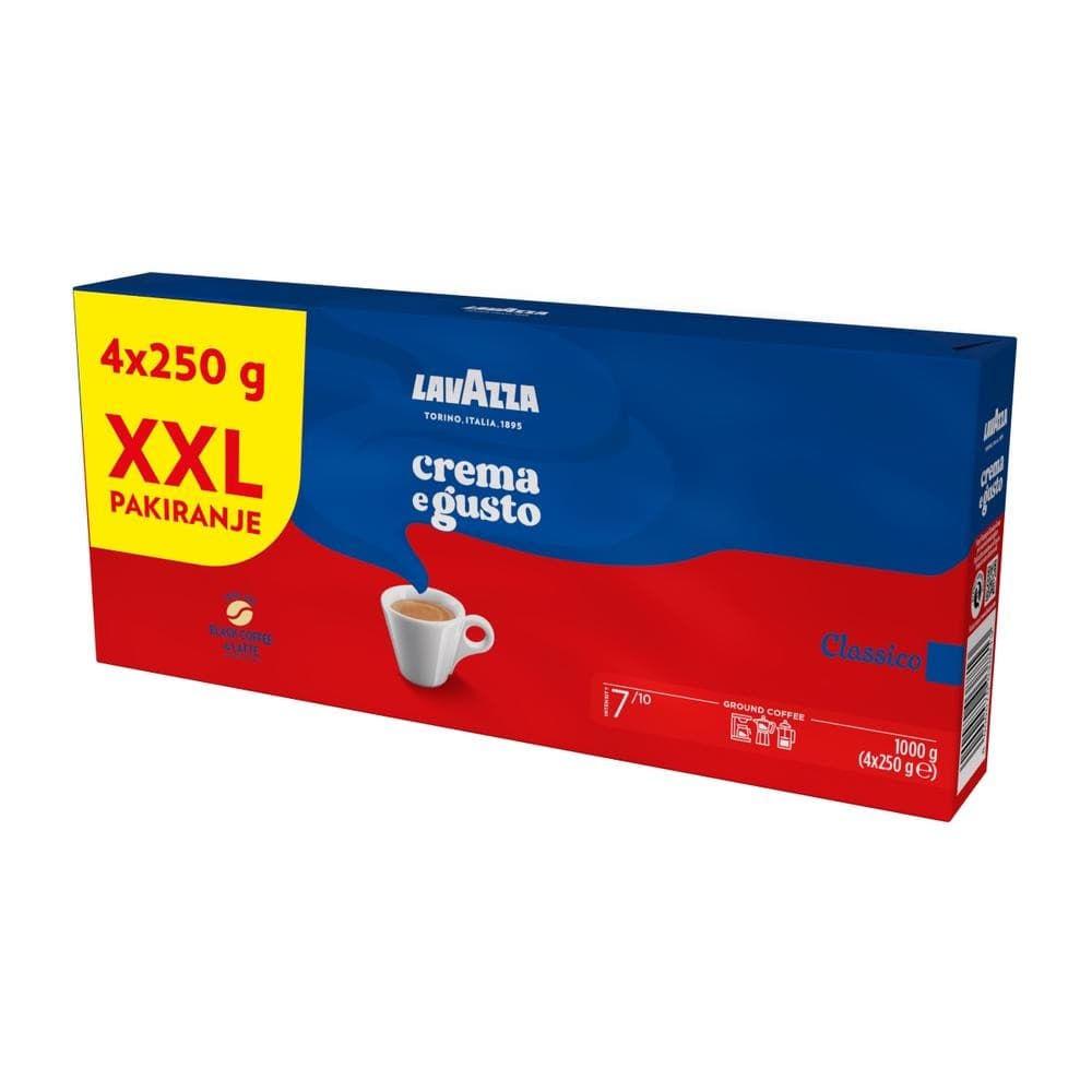 Lavazza crema e gusto kava 4x250g Akcija u trgovini Konzum