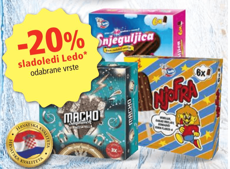 Sladoledi Ledo - Akcija u trgovini Spar