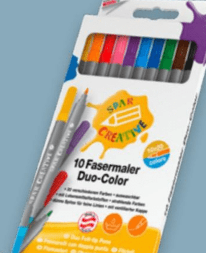 Flomasteri Duo-Color 10 komada SPAR CREATIVE - Akcija u trgovini Spar