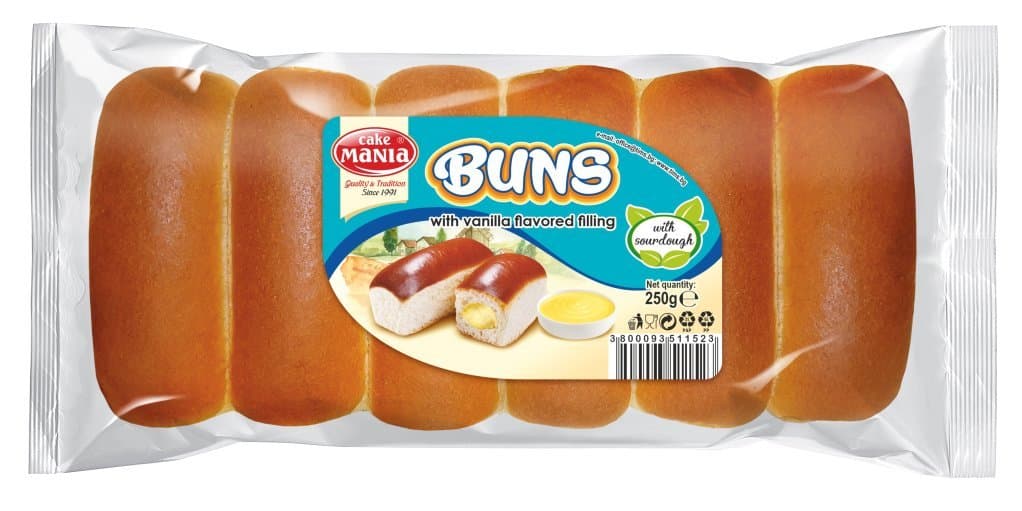 Buns, Cake Mania biskvitni desert 250 g Akcija u trgovini Tommy