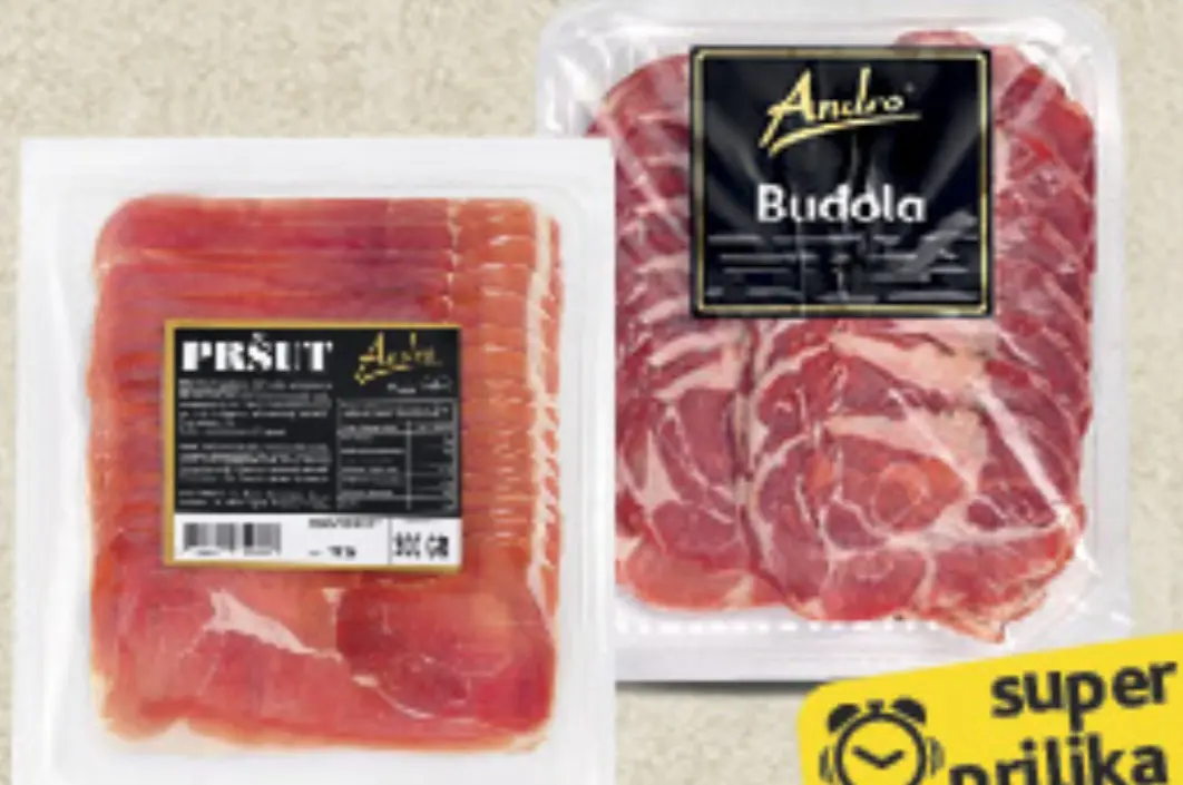 Andro pršut, buđola narezak 300g Akcija u trgovini Konzum