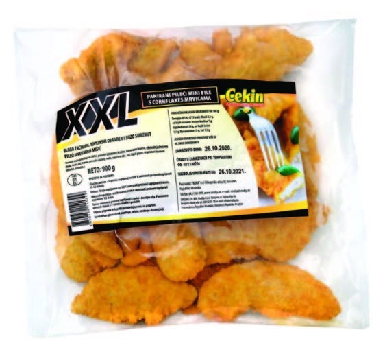 Panirani mini pileći file s cornflakes mrvicama XXL 900 g Cekin - Akcija u trgovini NTL