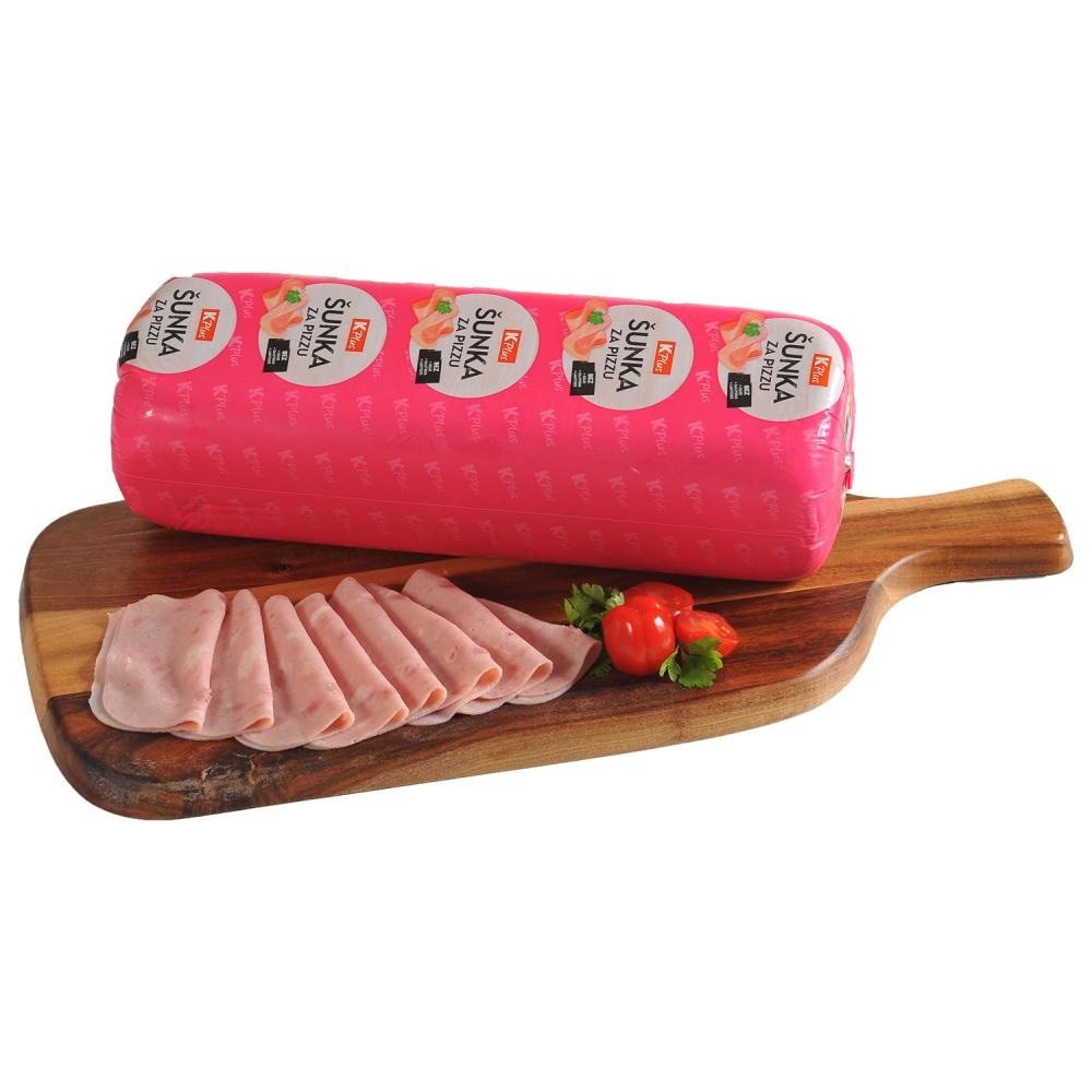 K Plus Šunka za pizzu 1kg - Akcija u trgovini Konzum
