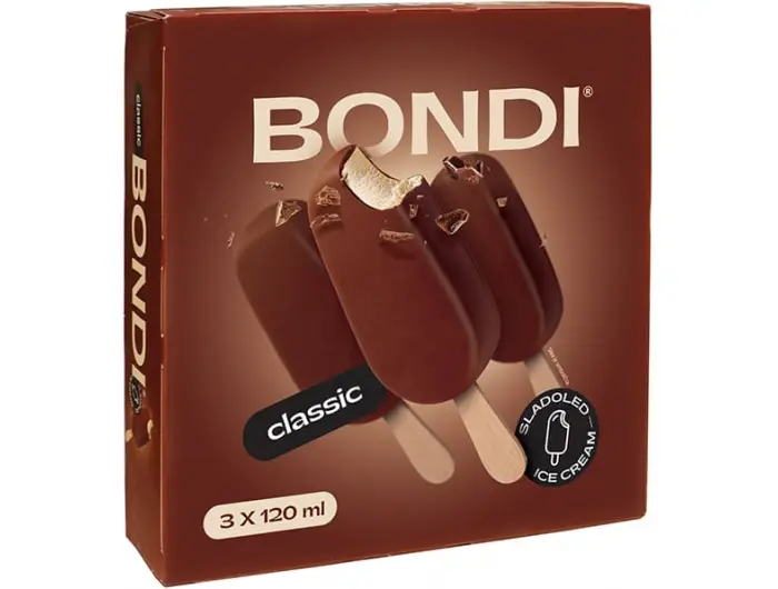 Bondi sladoled na štapiću 3 x 120 ml Akcija u trgovini Tommy