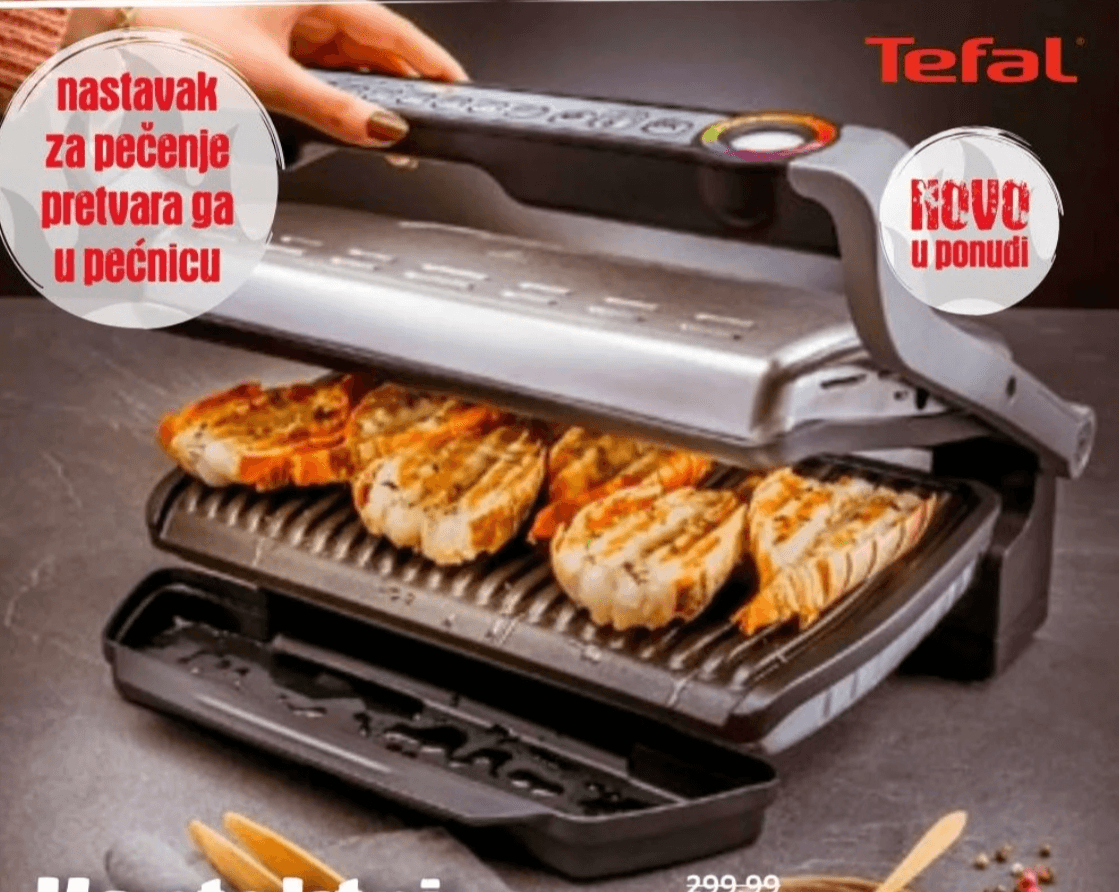 Kontaktni roštilj OptiGrill XL Tefal - Akcija u trgovini Lesnina