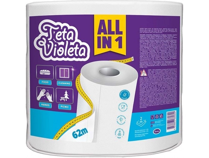 Teta Violeta XXL Papirnati ručnik 1 komad - Akcija u trgovini Metro