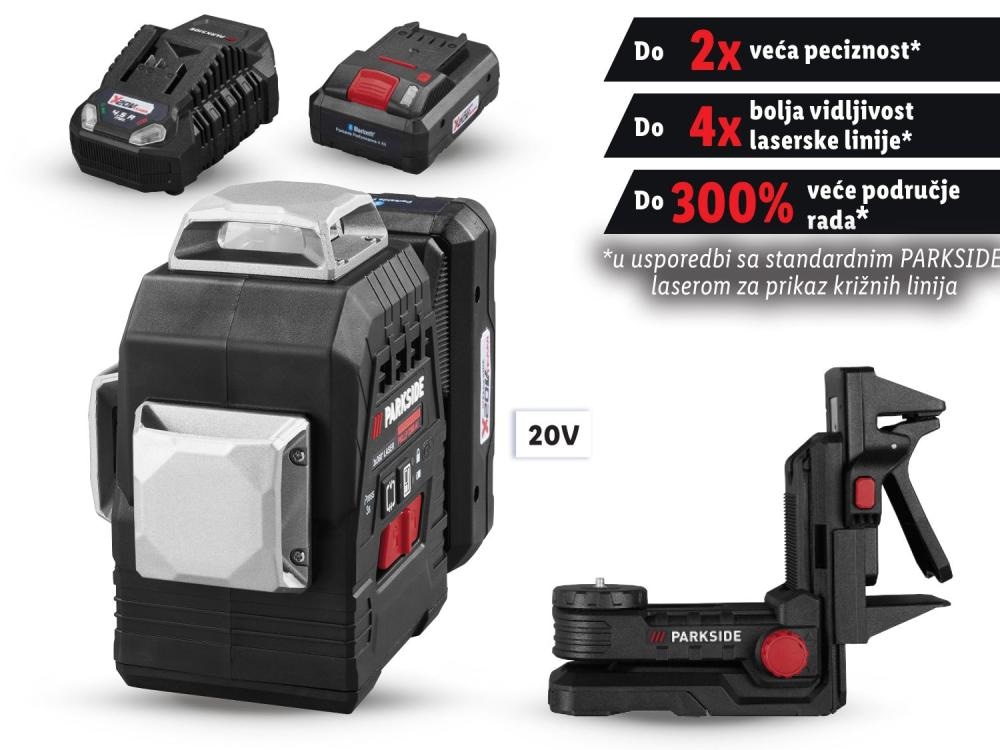PARKSIDE aku laser za križne linije PKLLO 3360 Akcija u trgovini Kaufland