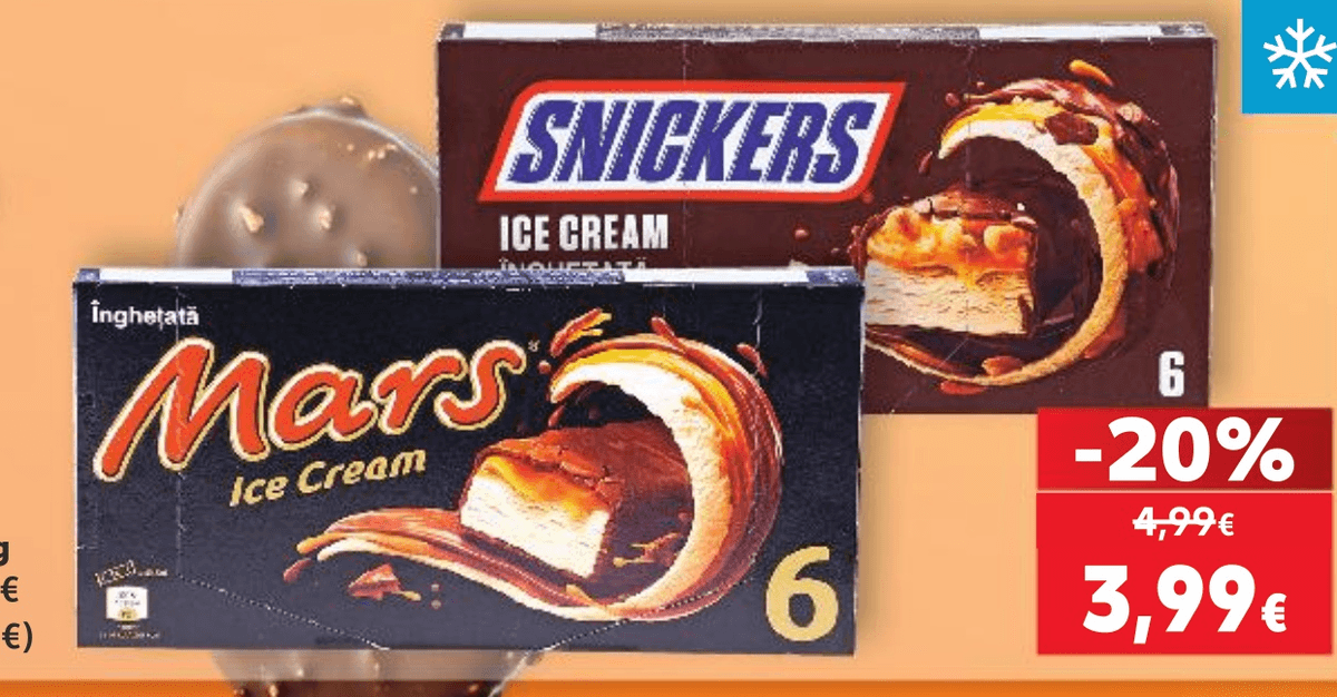 Mars ili Snickers prutići multipack 6 x 40 g - 6 x 45,6 g - Akcija u trgovini Kaufland