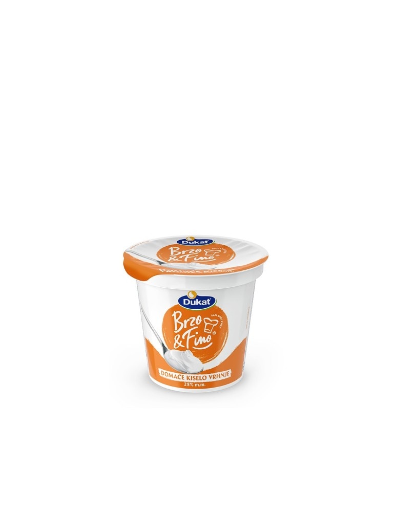Brzo & Fino Domaće Kiselo Vrhnje 500g Dukat - Akcija u trgovini Konzum