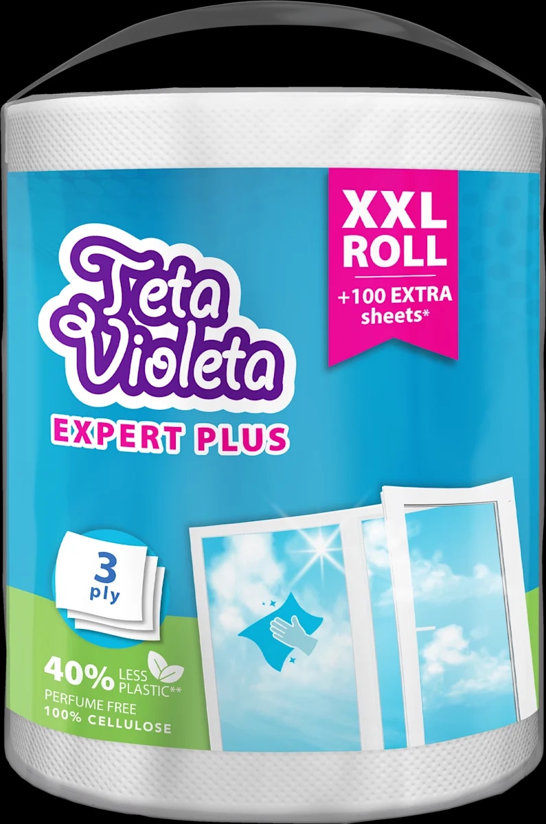 Violeta Expert Plus troslojni papirnati ručnici 1 kom. x 290 listića Akcija u trgovini Dm