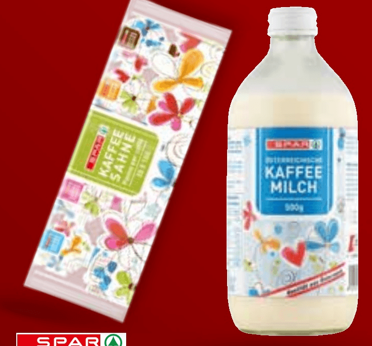 Vrhnje ili mlijeko za kavu 500 g / 20x10 g Spar - Akcija u trgovini Spar