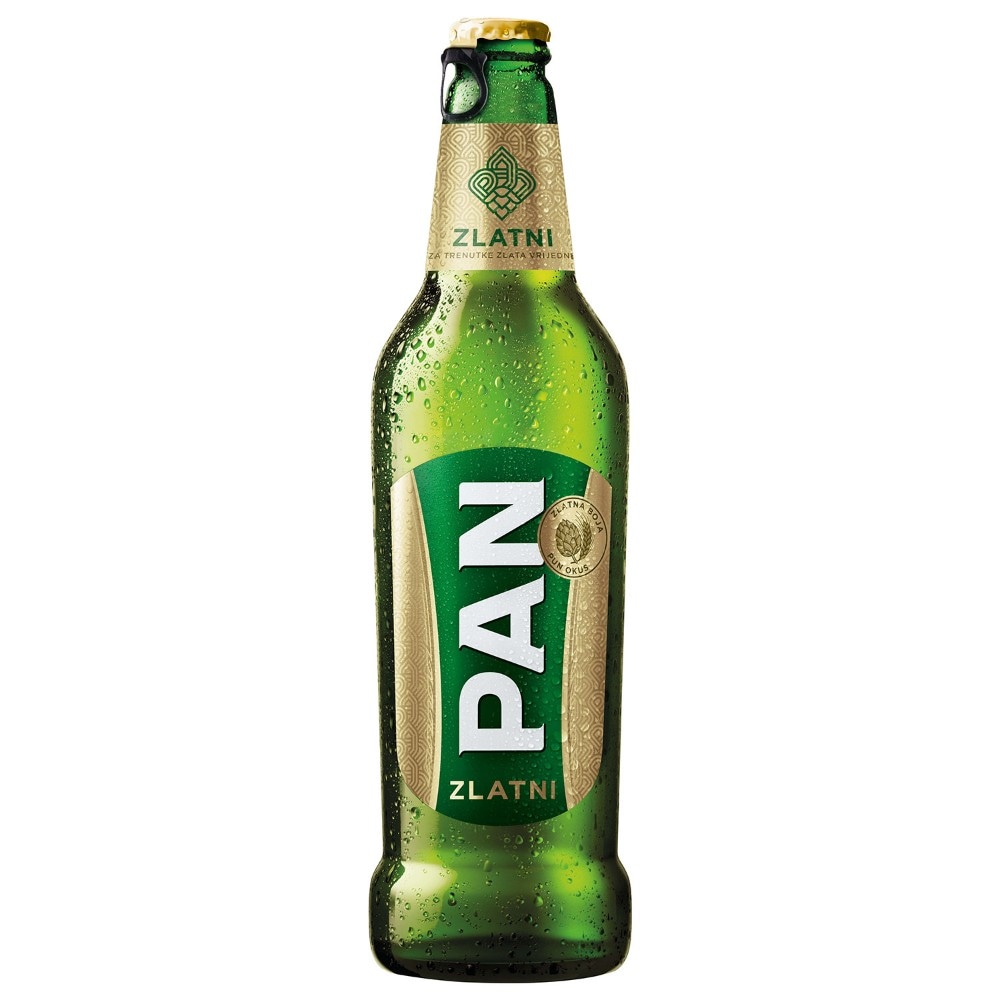 Pivo svijetlo Lager, Zlatni 500 ml Pan - Akcija u trgovini NTL