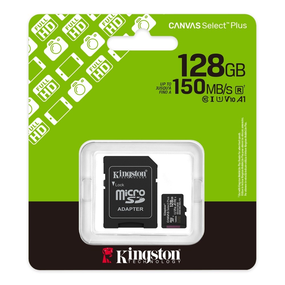 Memorijska kartica microSDXC Kingston Canvas Select Plus 128GB Akcija u trgovini Vacom