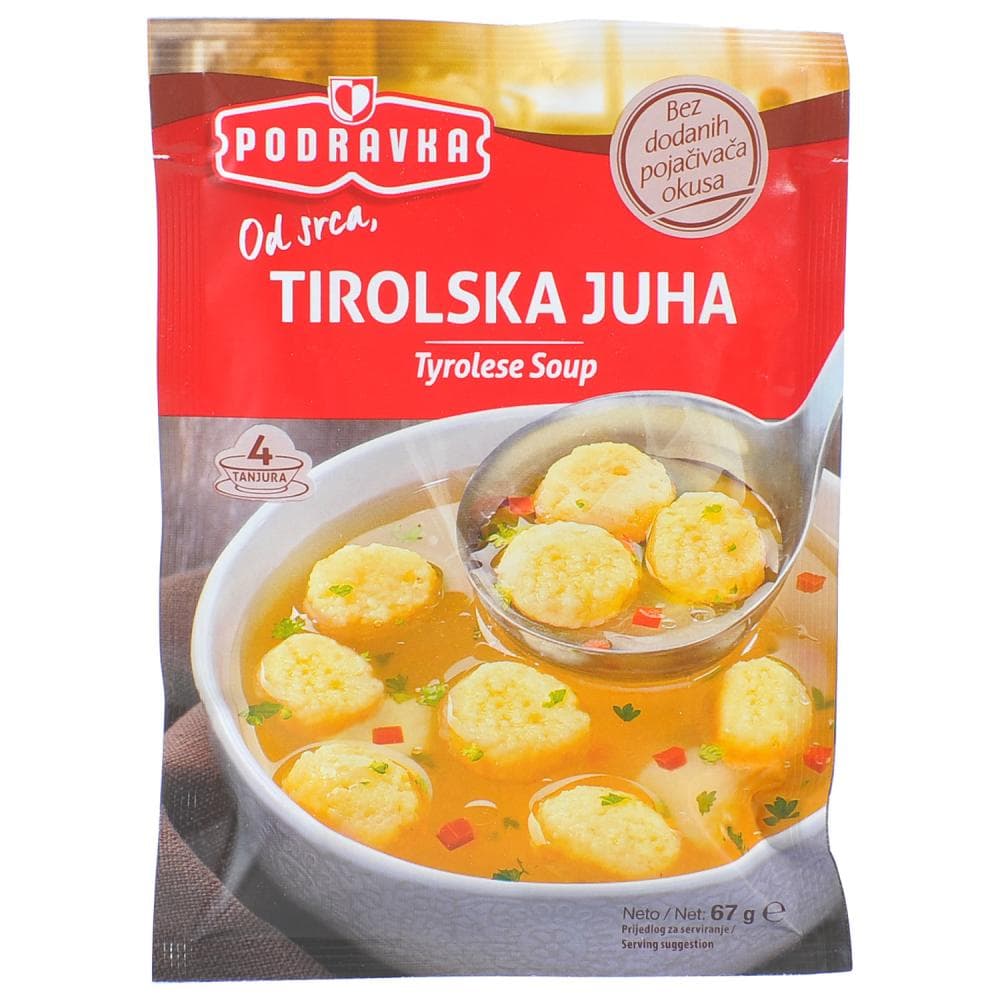 Juha Tirolska 67 g Podravka Akcija u trgovini Bakmaz