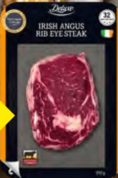 Deluxe svježi irski Angus rib eye 250 g Akcija u trgovini Lidl