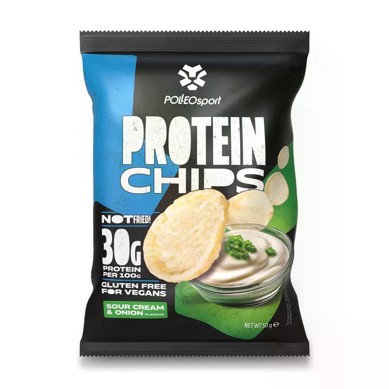 Polleo Sour Onion Protein Chips 50 g Polleo sport Akcija u trgovini Bipa