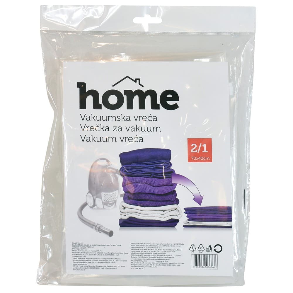 HOME vakuum vreća 2/1 pak Akcija u trgovini Konzum