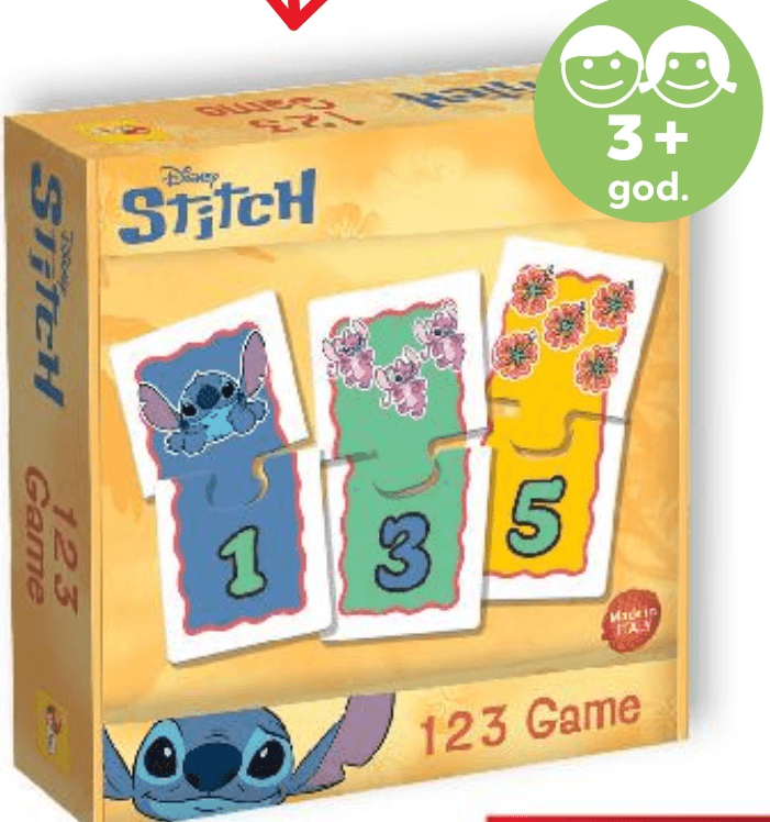 Stitch Igra logike i brojeva Disney - Akcija u trgovini Kaufland