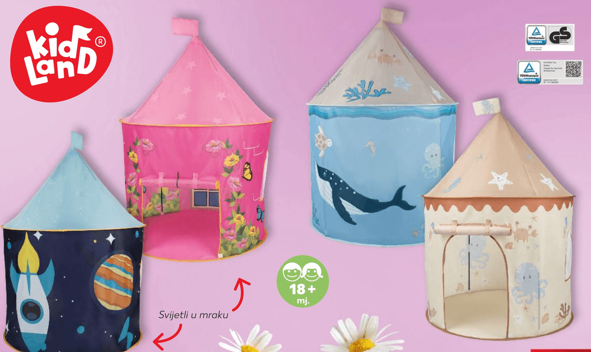 Dječji šator Kid Land - Akcija u trgovini Kaufland
