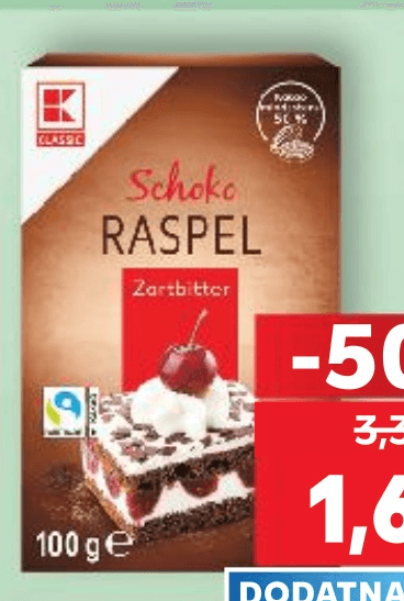 Čokoladne kapljice 100 g K Classic - Akcija u trgovini Kaufland