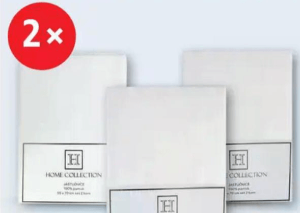 Home Collection jastučnice 2x Akcija u trgovini Plodine