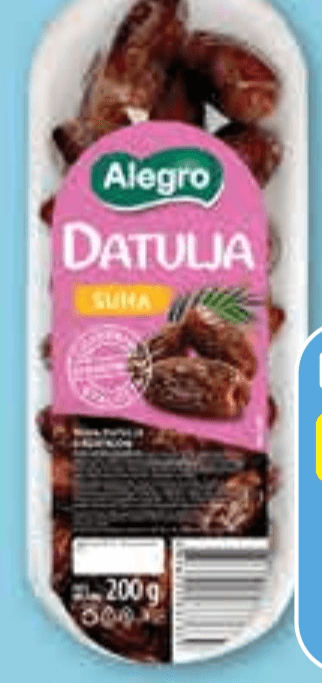 Alegro Datulja 200 g Akcija u trgovini Plodine