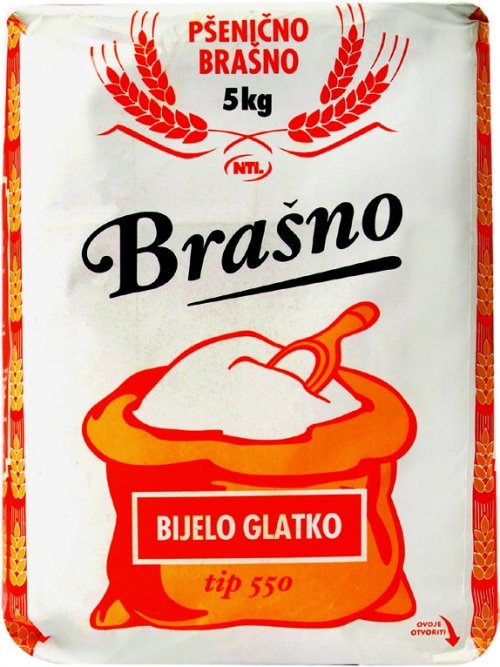 Brašno pšenično T-550 glatko 5 kg NTL - Akcija u trgovini NTL