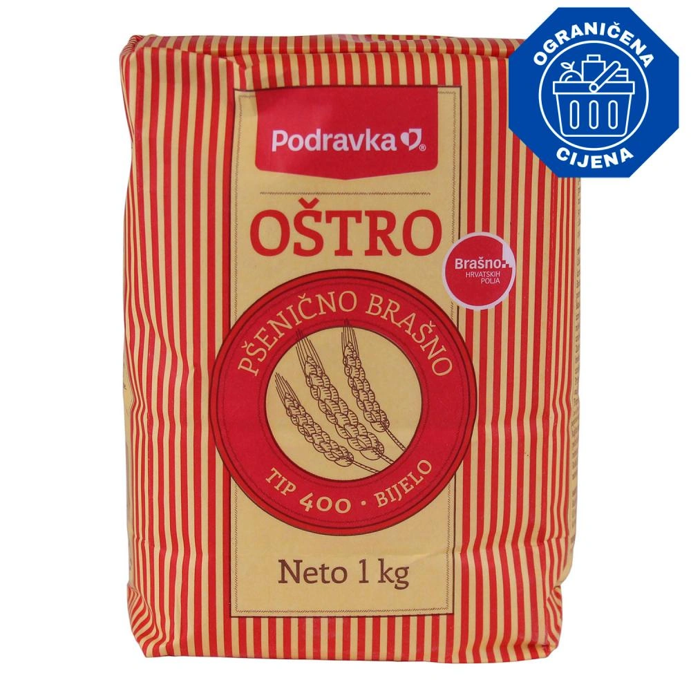 Brašno Podravka 1 kg - Akcija u trgovini KTC