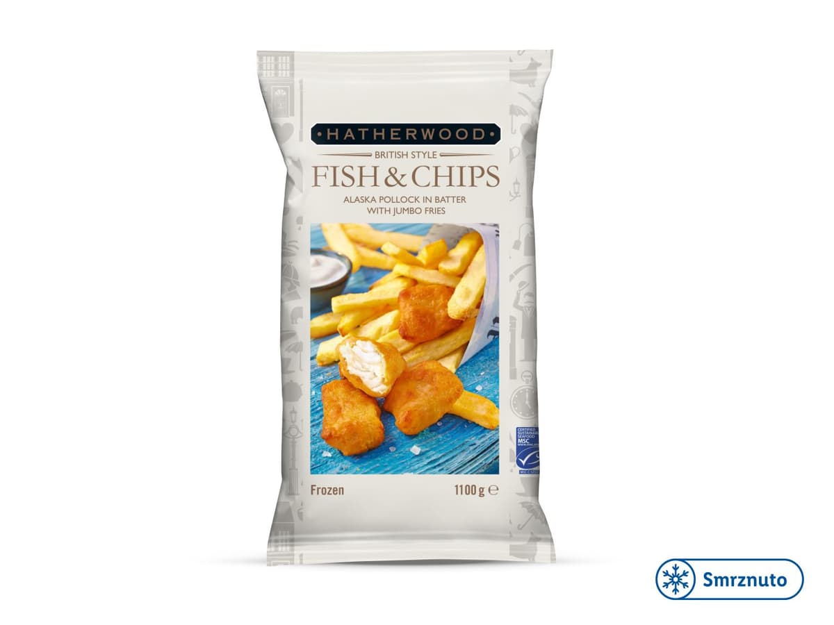 Hatherwood Fish & chips 1100 g Akcija u trgovini Lidl