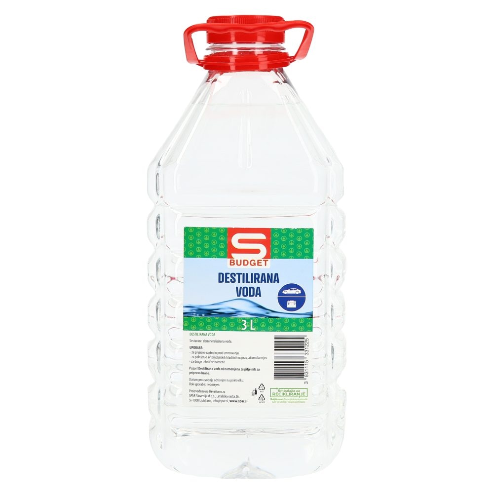 Demineralizirana voda 3 L Budget - Akcija u trgovini Spar