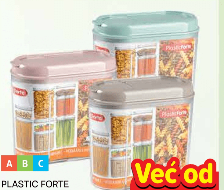 Spremnici za hranu Plastic Forte - Akcija u trgovini Plodine