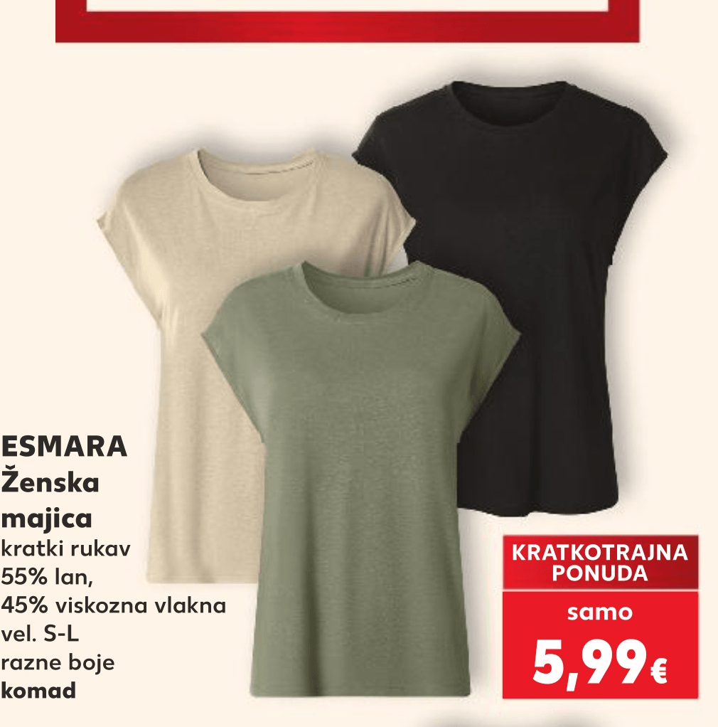 Esmara Ženska majica - Akcija u trgovini Kaufland