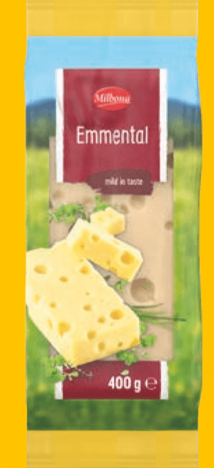 Milbona Emmentaler 400 g - Akcija u trgovini Lidl