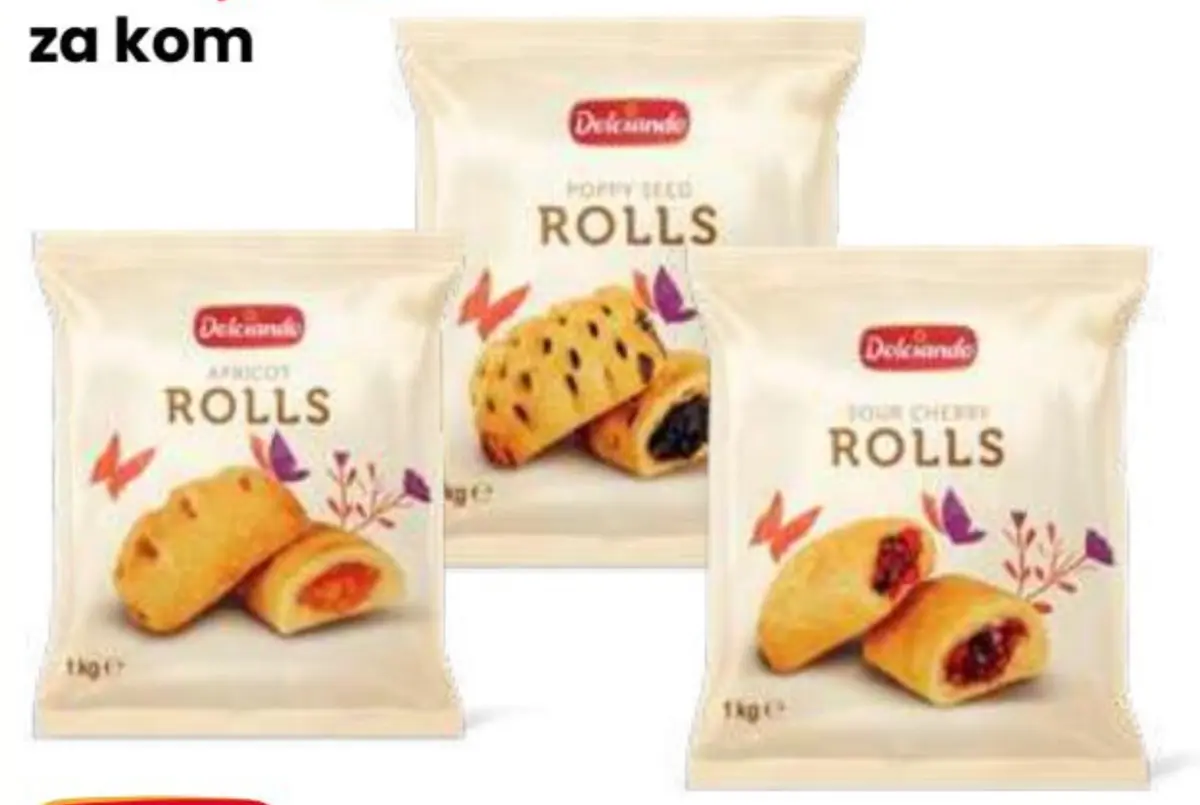 Dolciando rolnice više vrsta 1 kg Akcija u trgovini Eurospin