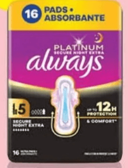 Always Platinum Night Higijenski ulošci 16/1 - Akcija u trgovini Bipa