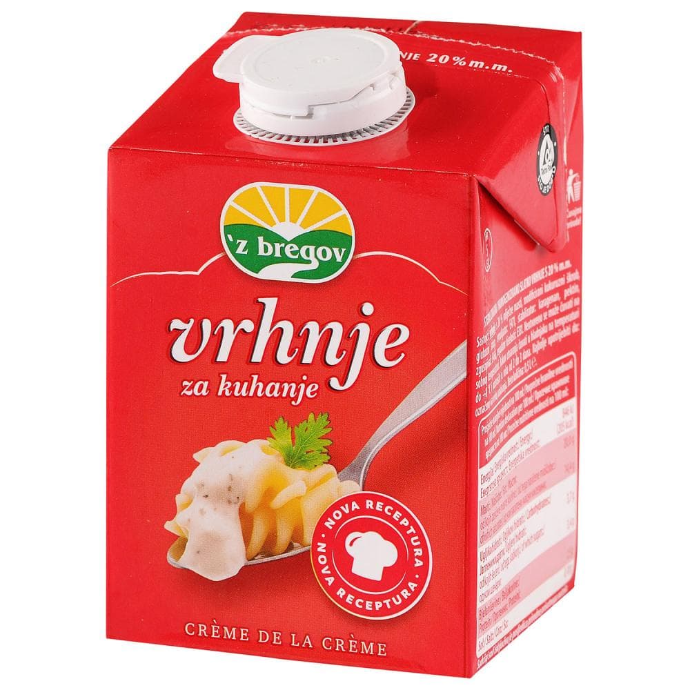 Vrhnje za kuhanje 'Z bregov 0.2 L Akcija u trgovini Spar