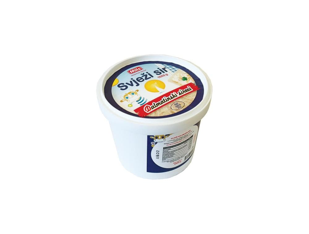Mils Dalmatinski sirevi svježi sir 1 kg Akcija u trgovini Tommy