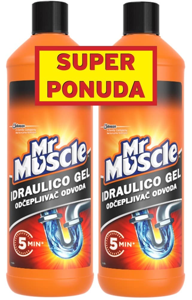 Mr Muscle gel za odčepljivanje odvoda 2 x 1 L Akcija u trgovini Mueller