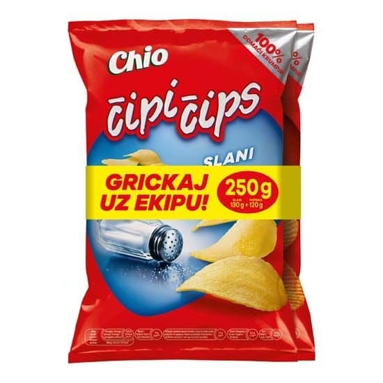 Chio Čipi Čips Duopack 250 g Akcija u trgovini Studenac