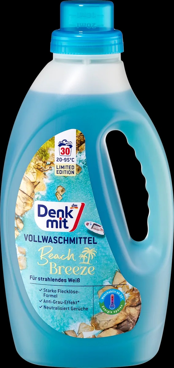 Denkmit tekući deterdžent za pranje rublja Beach Breeze 1,5l - Akcija u trgovini Dm