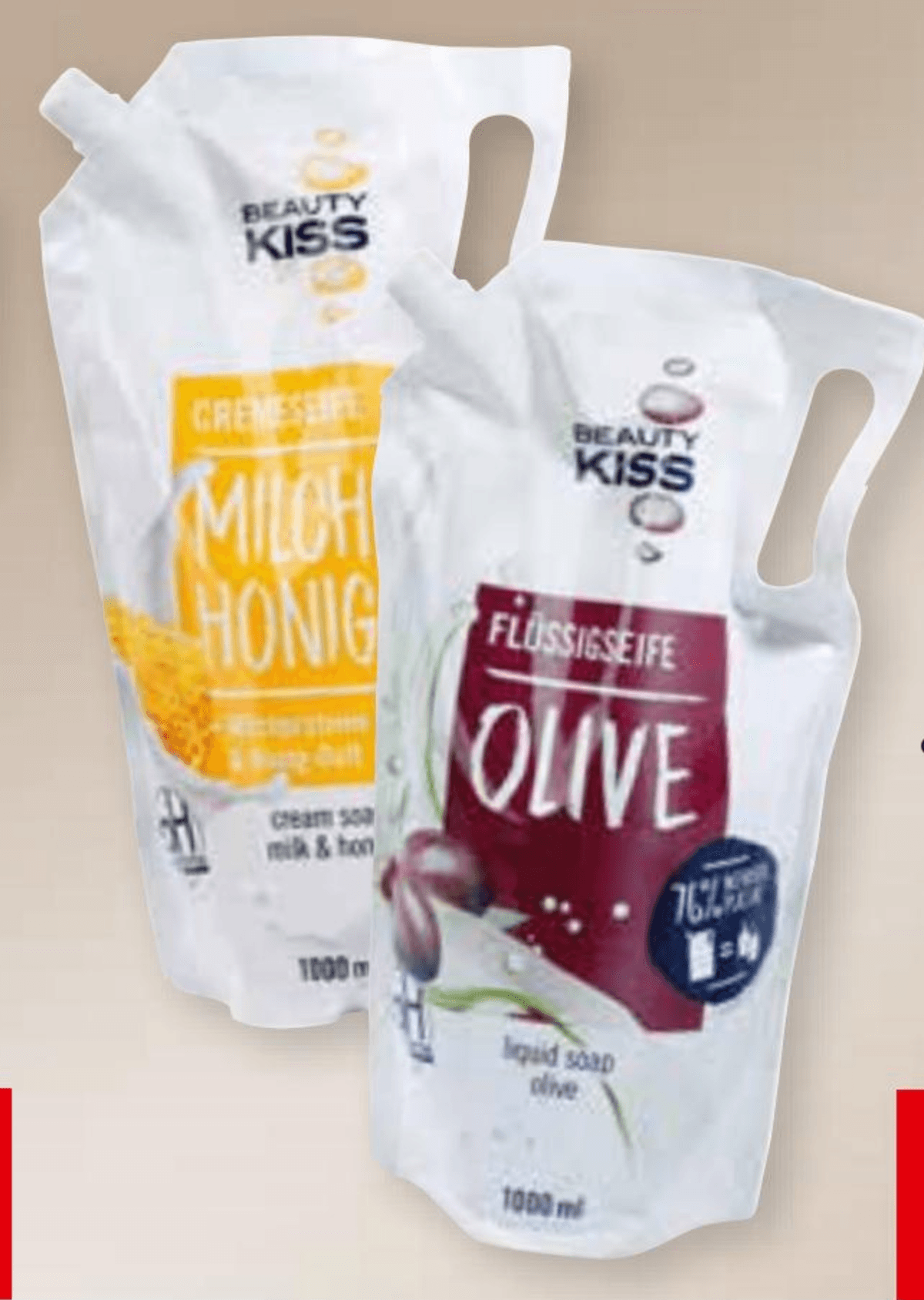 Tekući sapuni Beauty Kiss od 500 ml do 1 L Akcija u trgovini Spar